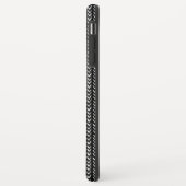 Zwart-wit Hand getrokken visgraat Case-Mate iPhone Case (Achterkant/links)