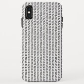 Zwart-wit Hand getrokken visgraat Case-Mate iPhone Case (Achterkant)