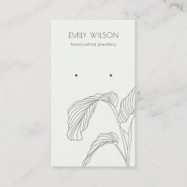 Zwart wit handpalm laffy-kettingbeeldscherm visitekaartje