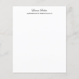 Zwart Wit Handschrift Elegant Minimalistisch Stijl