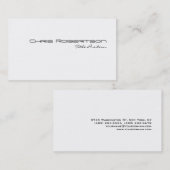 Zwart wit handschrift Visitekaartje (Voorkant / Achterkant)