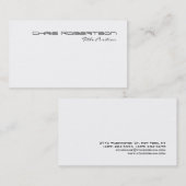 Zwart wit handschrift Visitekaartje (Voorkant / Achterkant)