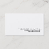 Zwart wit handschrift Visitekaartje (Achterkant)