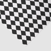 Zwart-wit Harlekijn Alice in Wonderland Tissuepapier (Detail)