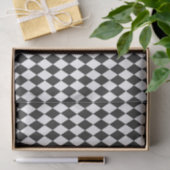Zwart & Wit Harlekijn Diamanten Tissuepapier (Geschenk)
