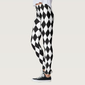 Zwart & Wit Harlekijn Leggings (Links)