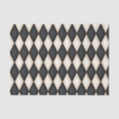 Zwart-wit Harlequin Medieval Fairytale test Tissuepapier (Voorkant)