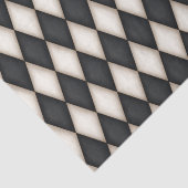 Zwart-wit Harlequin Medieval Fairytale test Tissuepapier (Detail)