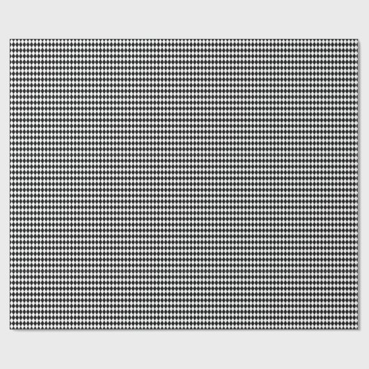 Zwart-wit Harlequin Pattern Cadeaupapier (Vlak)