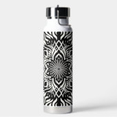 Zwart-wit harmonie waterfles (Links)
