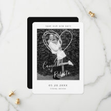 Zwart-wit hart bespaart onze nieuwe moderne datum