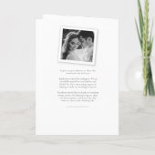 Zwart wit hart en blad monogram kunst bruiloft programma (Achterkant)