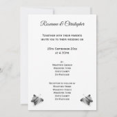 Zwart-wit hart en botervliegen kaart (Achterkant)