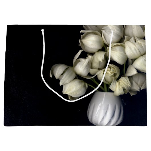 "Zwart wit hart" Groot Cadeauzakje (Voorkant)