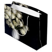 "Zwart wit hart" Groot Cadeauzakje (Achterkant Gekanteld)