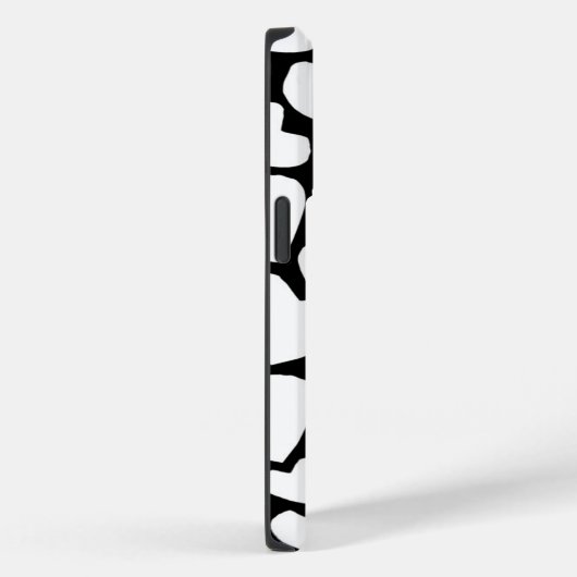 Zwart & Wit hart iPhone case (Achterkant / Rechts)