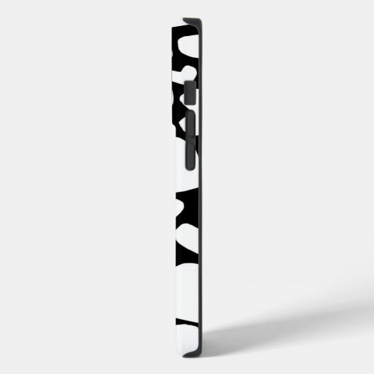 Zwart & Wit hart iPhone case (Achterkant / Links)