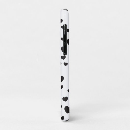 Zwart-wit hart Patroon kunst Case-Mate iPhone Case (Achterkant/links)