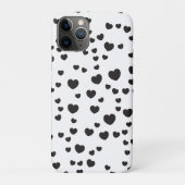 Zwart-wit hart Patroon kunst Case-Mate iPhone Case (Achterkant)