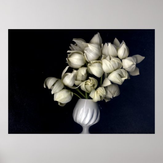 Zwart wit hart poster (Voorkant)