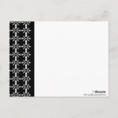 Zwart-wit - Hartelijk dank Briefkaart (Achterkant)