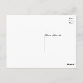 Zwart & Wit Hartelijk dank Harten Trouwfeest Briefkaart (Achterkant)