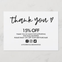 Zwart-wit Hartelijk dank Medium invoegen