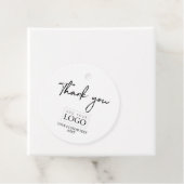 Zwart-wit Hartelijk dank voor Aangepaste zakelijke Bedankjes Labels (In situ)