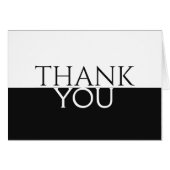 Zwart-wit Hartelijk dank voor speciale dag (Voorkant Horizontaal)