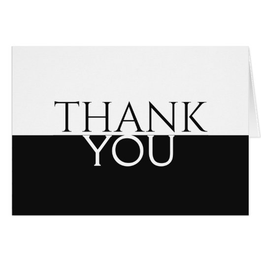 Zwart-wit Hartelijk dank voor speciale dag (Voorkant Horizontaal)