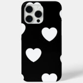 Zwart-wit hartpatroon Case-Mate iPhone case (Achterkant)