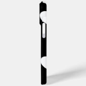 Zwart-wit hartpatroon Case-Mate iPhone case (Achterkant / Links)