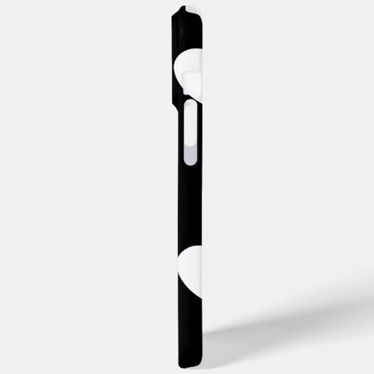 Zwart-wit hartpatroon Case-Mate iPhone case (Achterkant / Links)