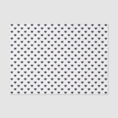 Zwart-wit hartpatroon tissuepapier (Voorkant)