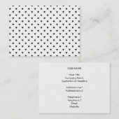 Zwart-wit hartpatroon. visitekaartje (Voorkant / Achterkant)