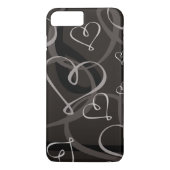 Zwart-wit hartritme Case-Mate iPhone case (Achterkant)