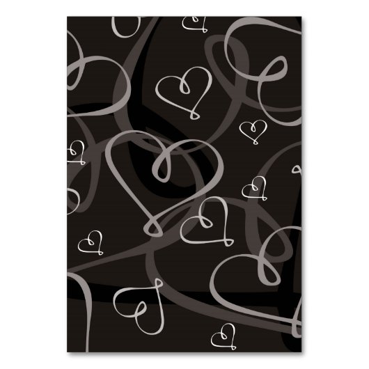 Zwart-wit hartritme kaart (Voorkant)