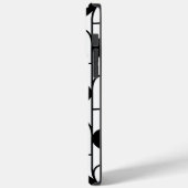 Zwart-wit hartstrepen patroon Case-Mate iPhone case (Achterkant / Links)