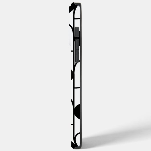 Zwart-wit hartstrepen patroon Case-Mate iPhone case (Achterkant / Links)