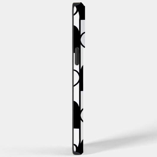 Zwart-wit hartstrepen patroon Case-Mate iPhone case (Achterkant / Rechts)