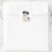 Zwart-wit Havanese Puppy Dog Sticker (Tas)