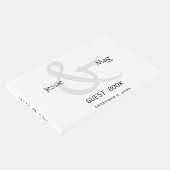 Zwart-wit hedendaags gastenboek (Hoek)