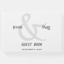 Zwart-wit hedendaags gastenboek