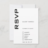 Zwart-wit hedendaags kaart (Voorkant)