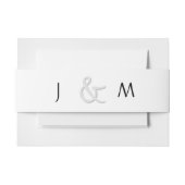 Zwart-wit hedendaags uitnodigingen wikkel (Voorkant Voorbeeld)