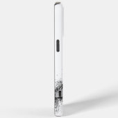 Zwart-wit Hedendaagse City Skyline Case-Mate iPhone Case (Achterkant / Rechts)