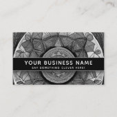 Zwart-wit Heilige Moderne Elegante Professional Afsprakenkaartje (Voorkant)