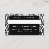 Zwart-wit Heilige Moderne Elegante Professional Afsprakenkaartje (Achterkant)