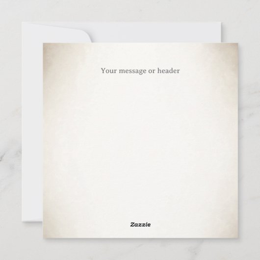 Zwart-wit hemrelquin dramatisch aangepast monogram feestdagenkaart (Achterkant)