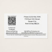 Zwart & Wit Herfst Leuk Gratis Cadeaubon Kaart (Achterkant)